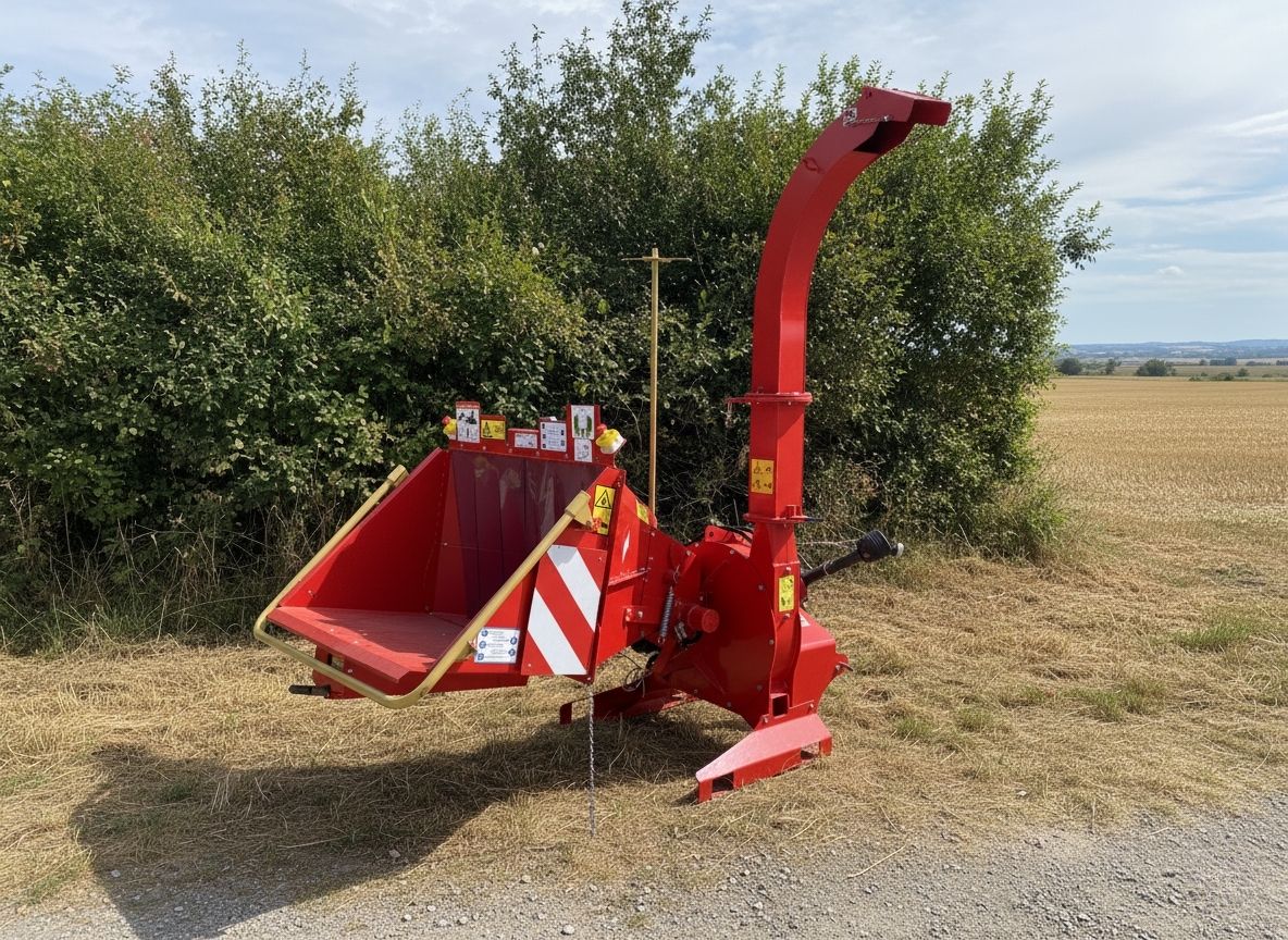 broyeur de branche Vorax dans un champs