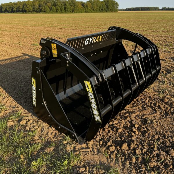 Godet multifonction GYRAX posé au sol
