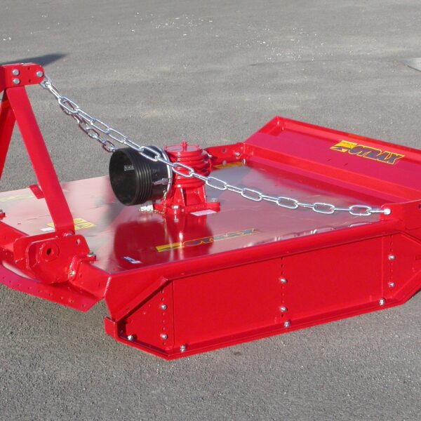 Gyrobroyeur monorotor GYRAX PROLAMES à 6 lames escamotables, attelage trois points, bavette avant et châssis renforcé