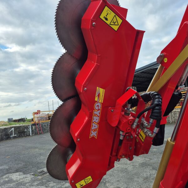 lamier gyrax 4 disques, vue arrière