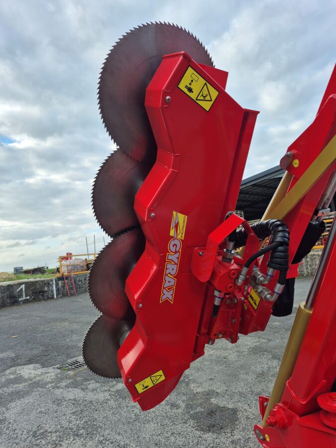 lamier gyrax 4 disques, vue arrière