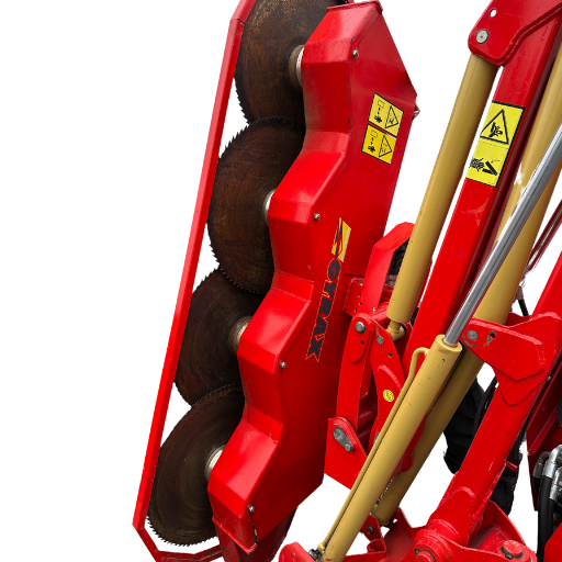 Lamier d'une épareuse Gyrax détourée, en option sur la gamme