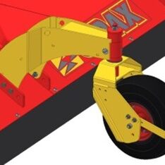 image dessin industriel d'une roue en option sur un HD1